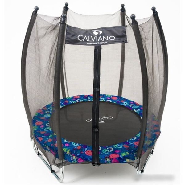 Батут Calviano Outside Master Smile 140 см - 4.5ft (внешняя сетка, складной, без лестницы)