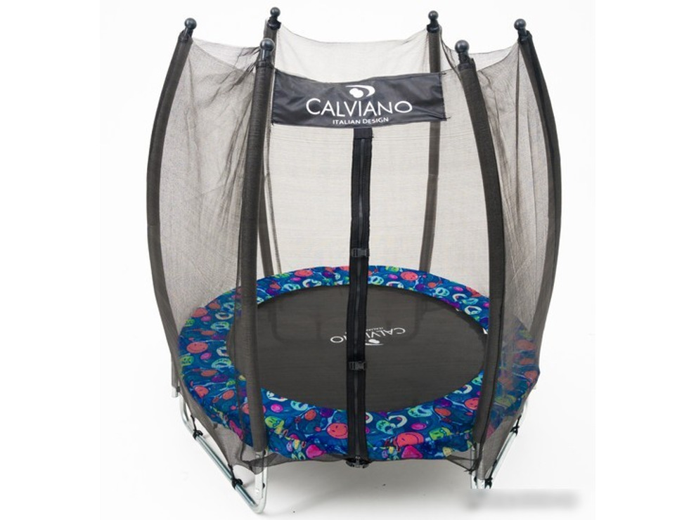 Батут Calviano Outside Master Smile 140 см - 4.5ft (внешняя сетка, складной, без лестницы)