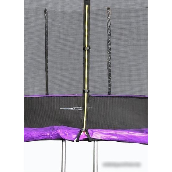 Батут Atlas Sport 490 см - 16ft Pro (с лестницей, внешняя сетка, сливовый)