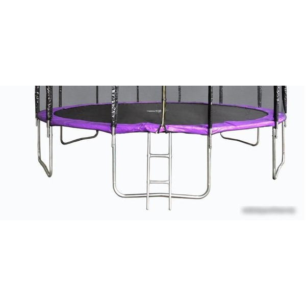 Батут Atlas Sport 490 см - 16ft Pro (с лестницей, внешняя сетка, сливовый)