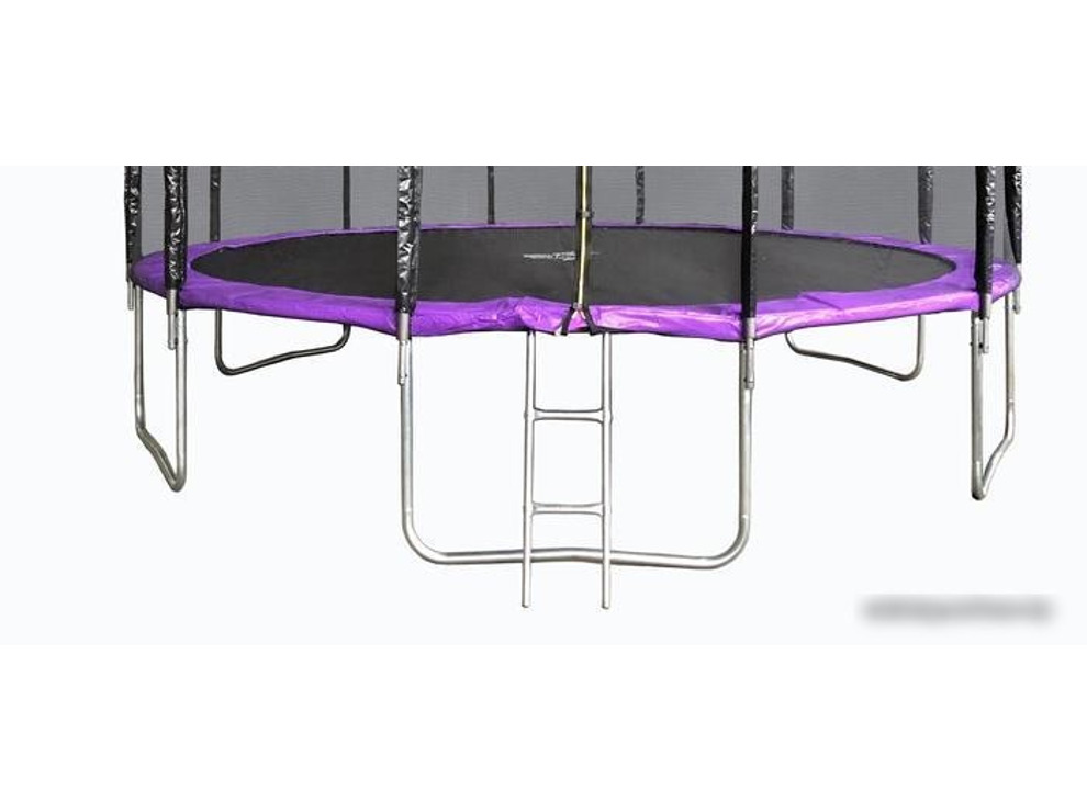 Батут Atlas Sport 490 см - 16ft Pro (с лестницей, внешняя сетка, сливовый)