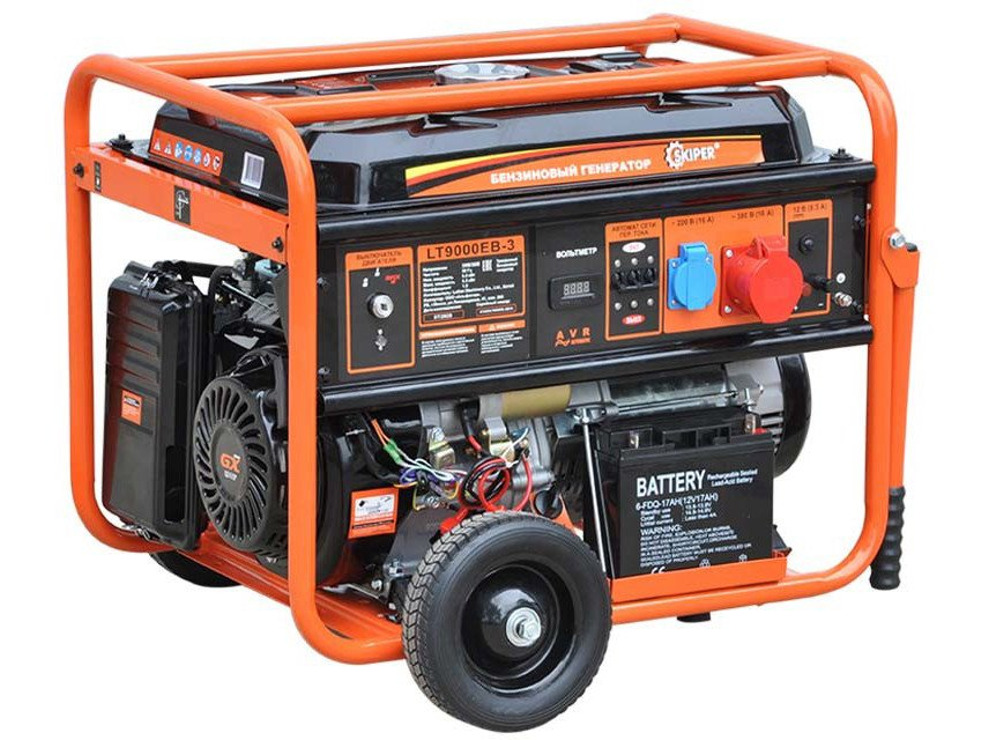 Бензиновый генератор Skiper LT9000EB-3
