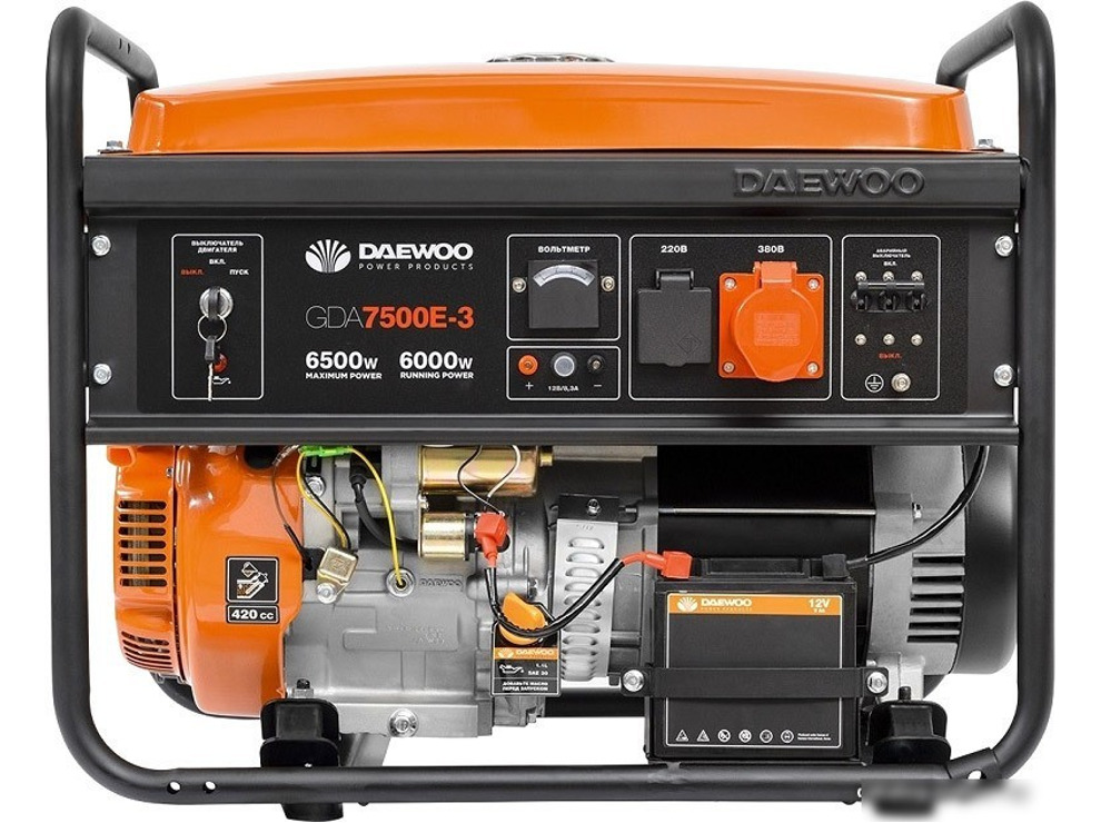 Бензиновый генератор Daewoo Power GDA 7500E-3