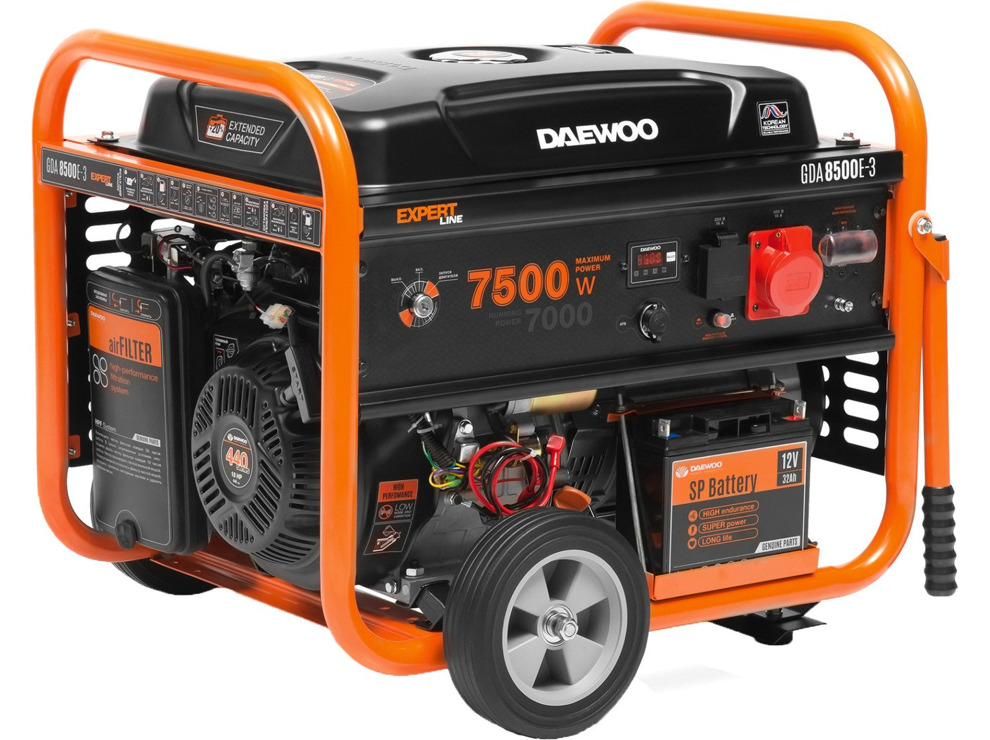 Бензиновый генератор Daewoo Power GDA 8500E-3