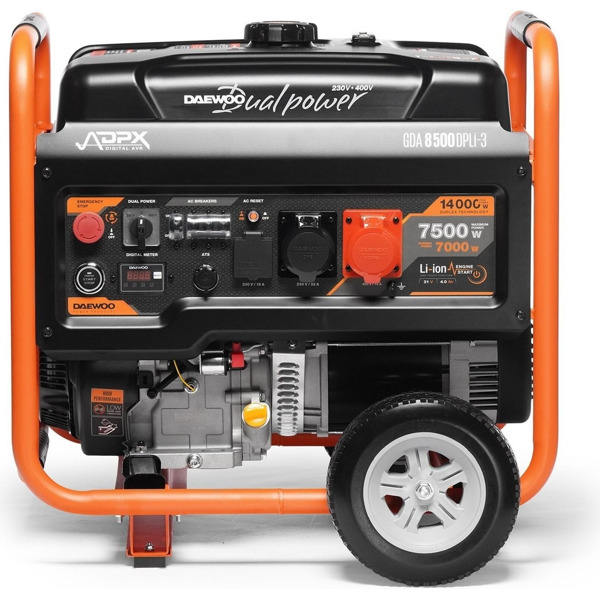 Бензиновый генератор Daewoo Power GDA 8500DPLi-3