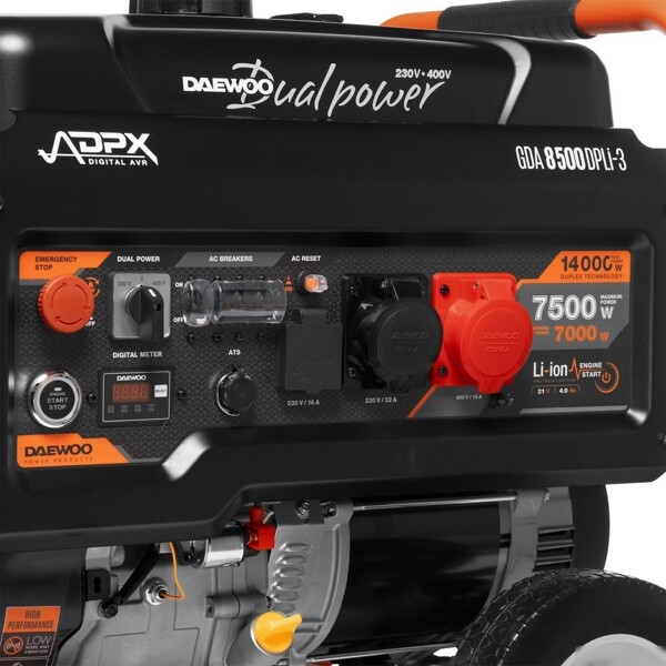 Бензиновый генератор Daewoo Power GDA 8500DPLi-3