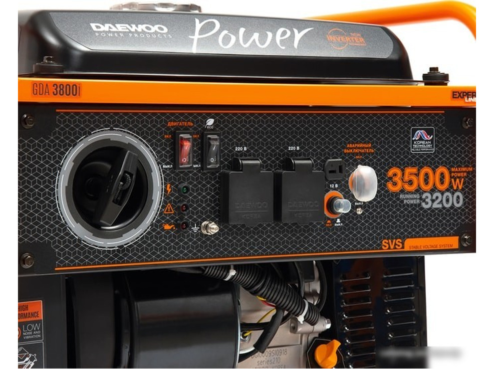 Бензиновый генератор Daewoo Power GDA 3800i