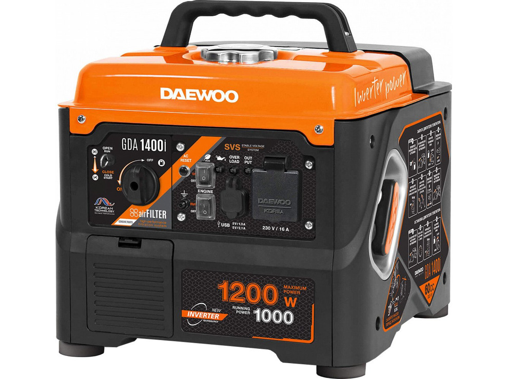 Бензиновый генератор Daewoo Power GDA 1400i