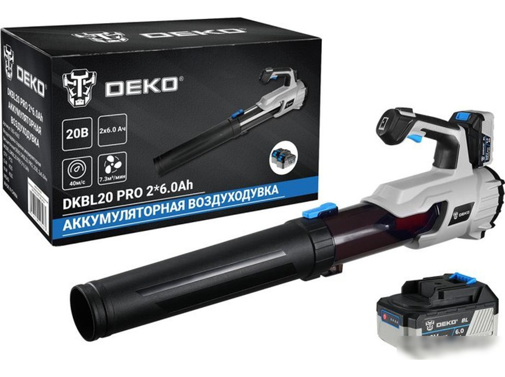 Ручная воздуходувка Deko DKBL20 Pro 063-4362 (с 2-мя АКБ)
