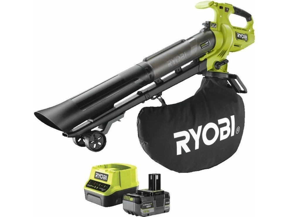 Колесная воздуходувка Ryobi RY18BVXA-150 5133005666 (с 1-им АКБ)