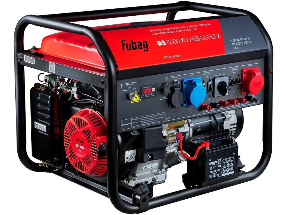 Бензиновый генератор Fubag BS 8000 XD AES Duplex 46761