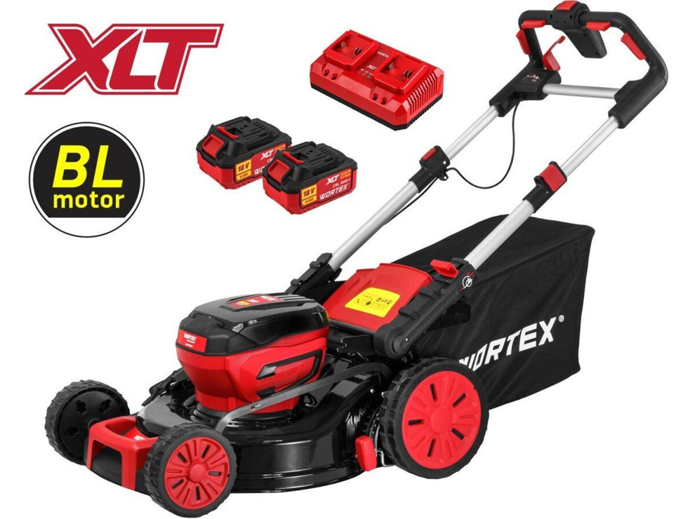 Газонокосилка Wortex CLM 4536-2 XLT Set 2334122 (с 2-мя АКБ)
