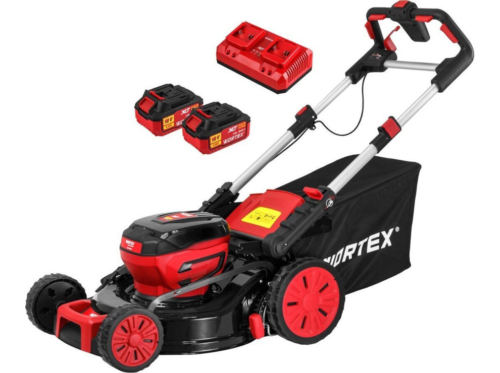Газонокосилка Wortex CLM 4536-2 XLT Set 2334122 (с 2-мя АКБ)