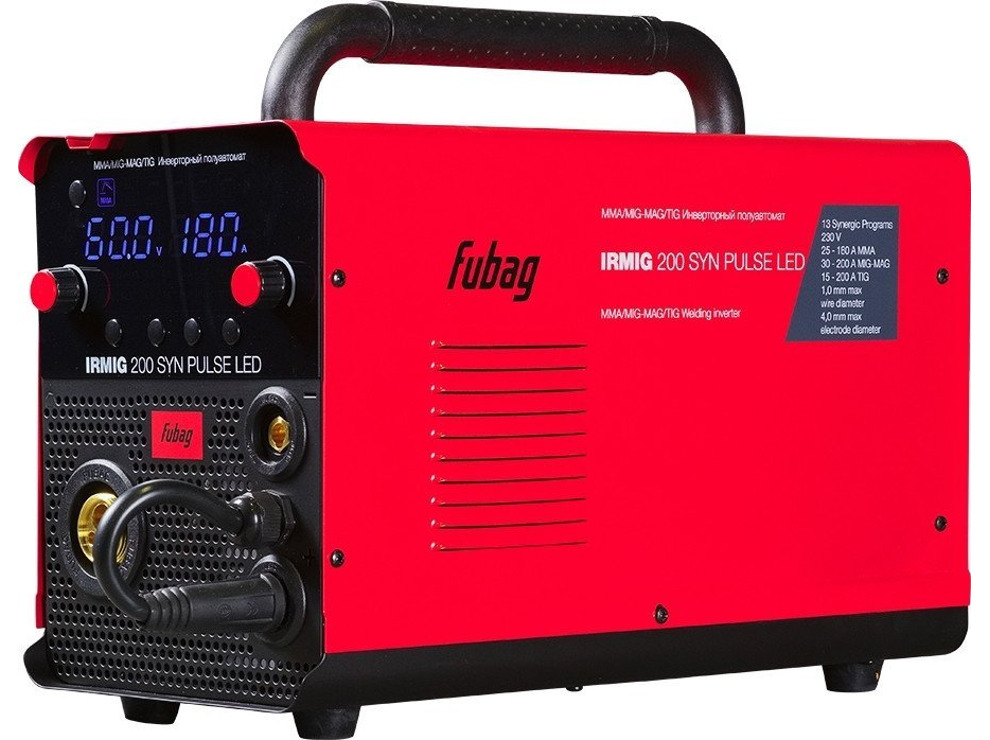 Сварочный инвертор Fubag IRMIG 200 Syn Pulse LED