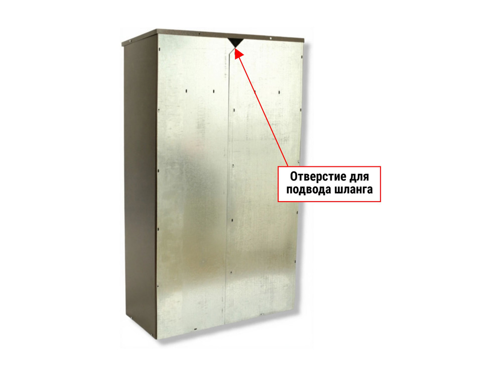Шкаф для газового баллона Петромаш (2х50л, коричневый) 1,4м