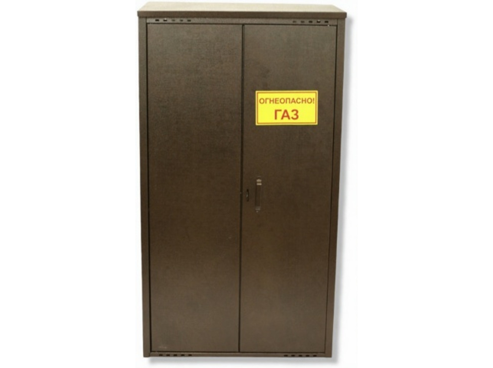 Шкаф для газового баллона Петромаш (2х50л, коричневый) 1,4м
