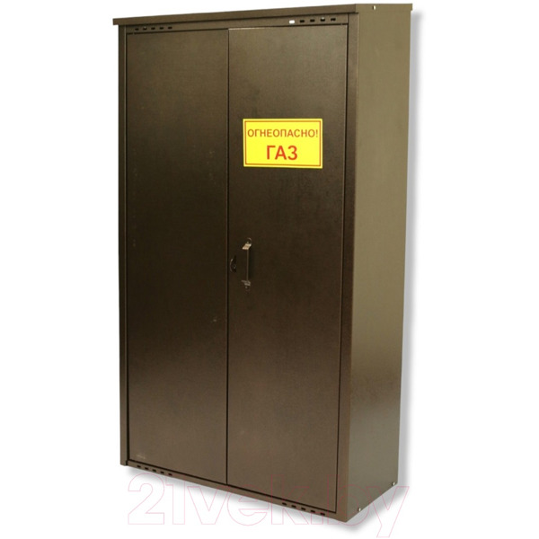Шкаф для газового баллона Петромаш (2х50л, коричневый) 1,4м