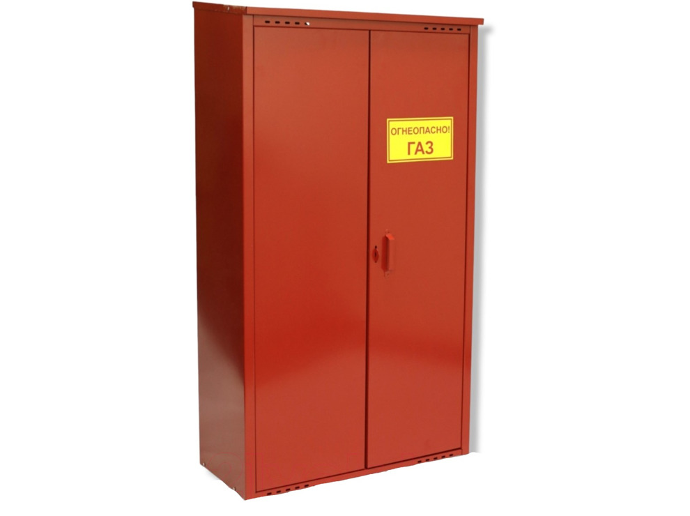 Шкаф для газового баллона Петромаш (2х50л, красный) 1,4м