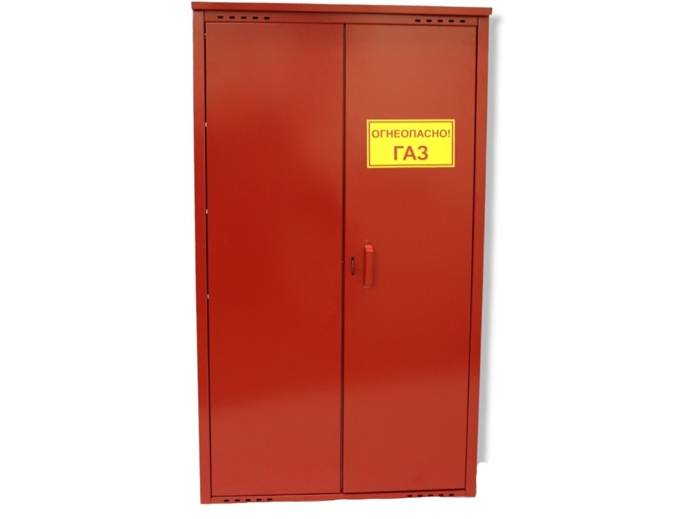 Шкаф для газового баллона Петромаш (2х50л, красный) 1,4м
