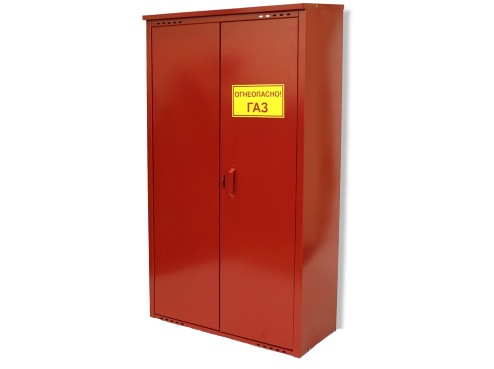 Шкаф для газового баллона Петромаш (2х50л, красный) 1,4м