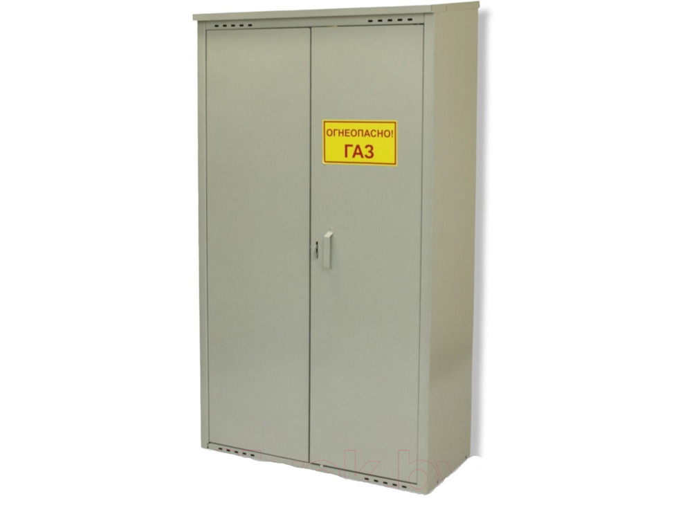 Шкаф для газового баллона Петромаш (2х50л, серый) 1,4м