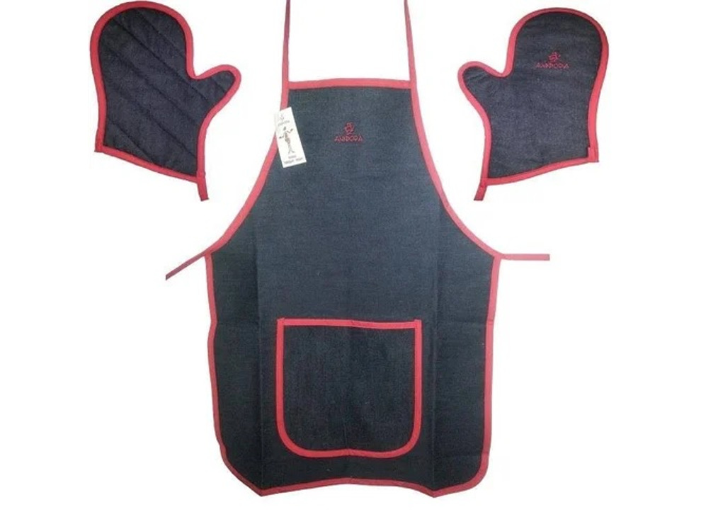 Набор «Тандыр-МАN!!!» (фартук, 2 рукавицы)