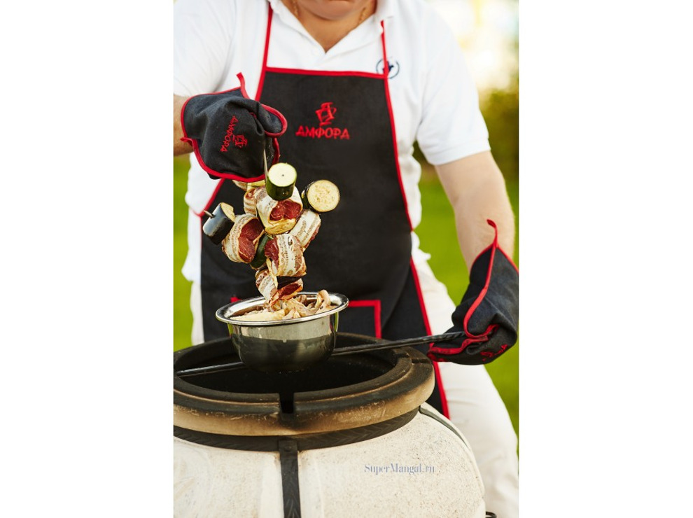 Набор «Тандыр-МАN!!!» (фартук, 2 рукавицы)