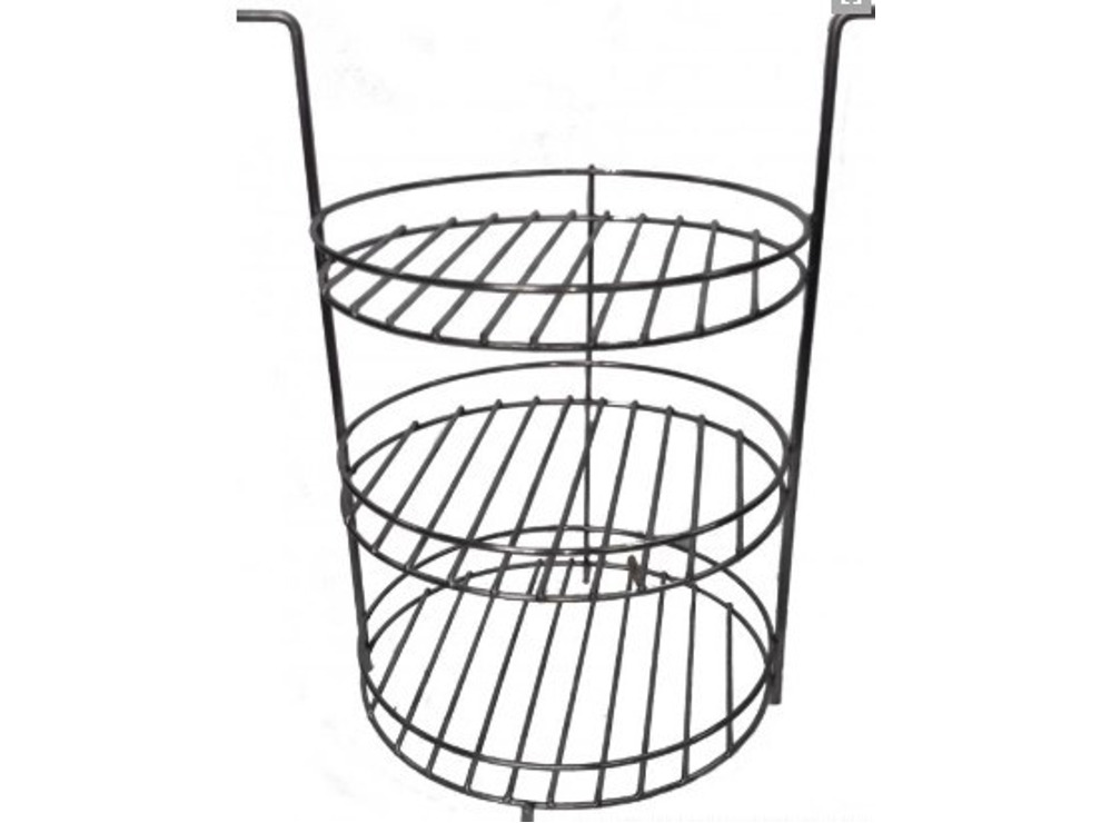 Решётка-гриль 3х ярусная средняя, пищевая сталь, "Амфора"