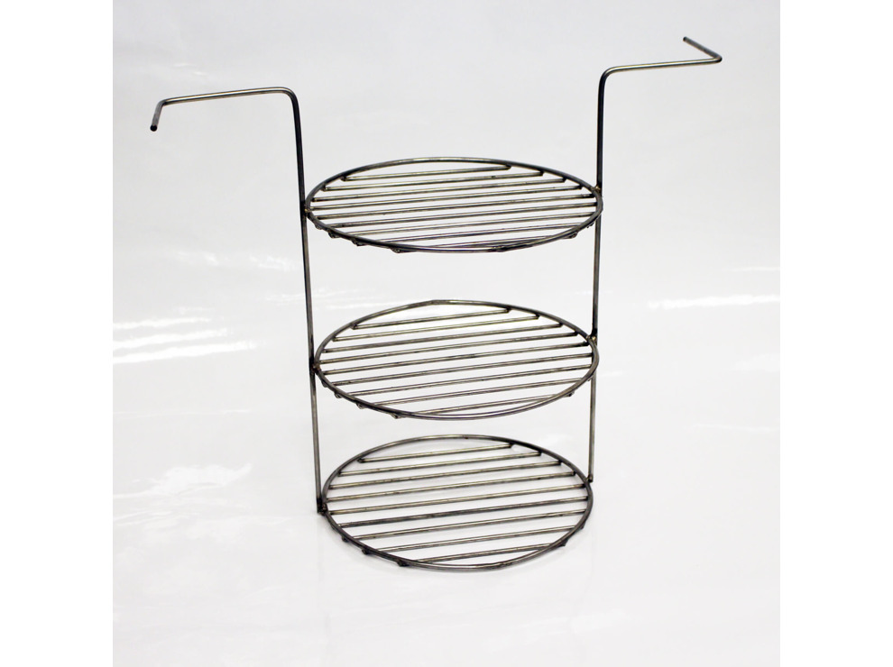 Решётка-гриль 3х ярусная большая, пищевая сталь, "Амфора"