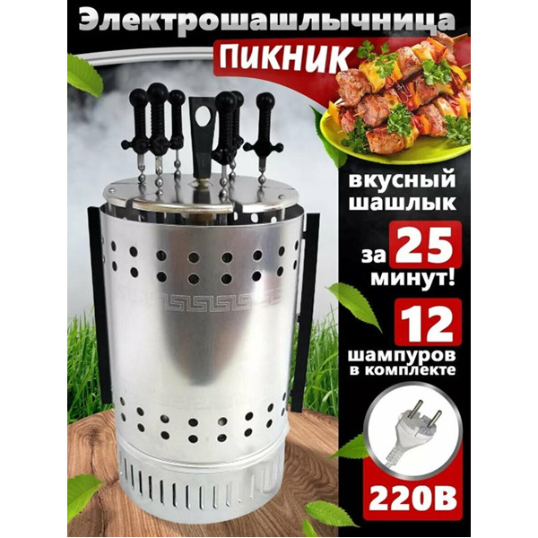 Электрошашлычница Спектр-прибор Пикник ЭШВ-1.25/220