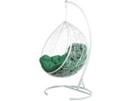 Кресло подвесное BiGarden Tropica White (зеленая подушка)