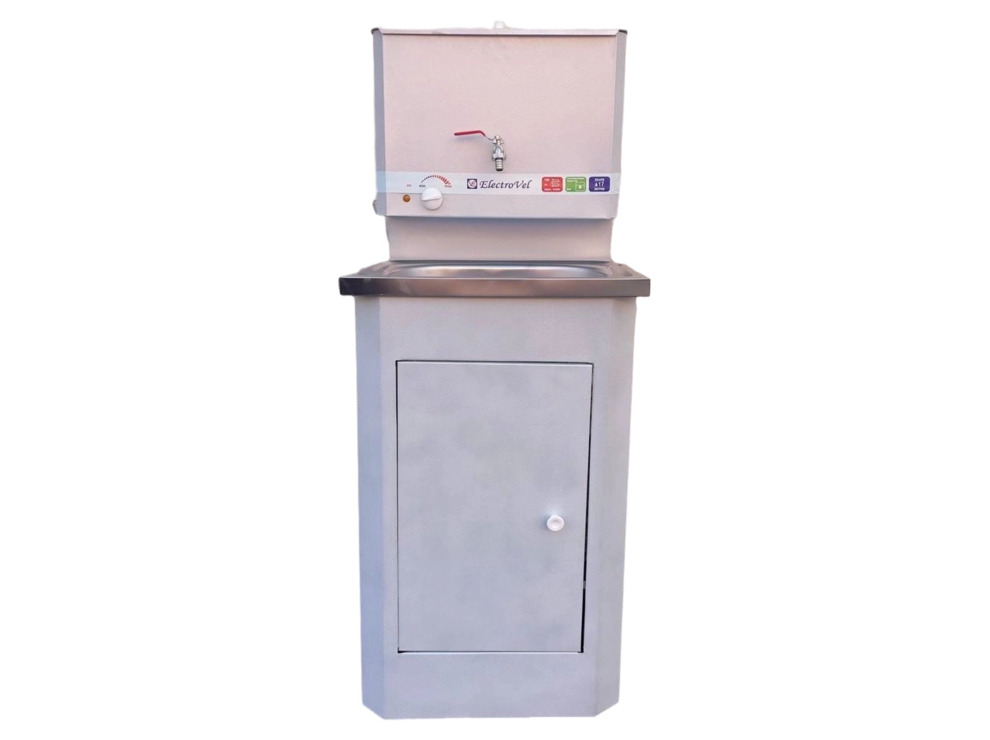 Умывальник c ЭВН Electrovel Серебро на белом