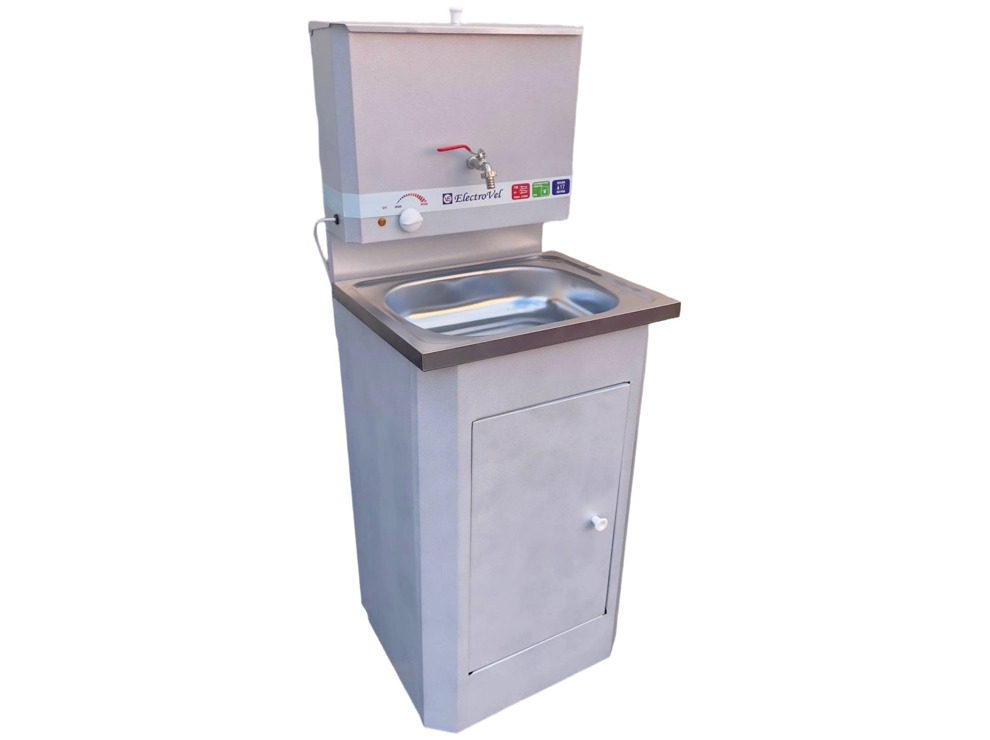 Умывальник c ЭВН Electrovel Серебро на белом