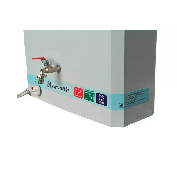 Бак с подогревом ElectroVel белый 20 л 