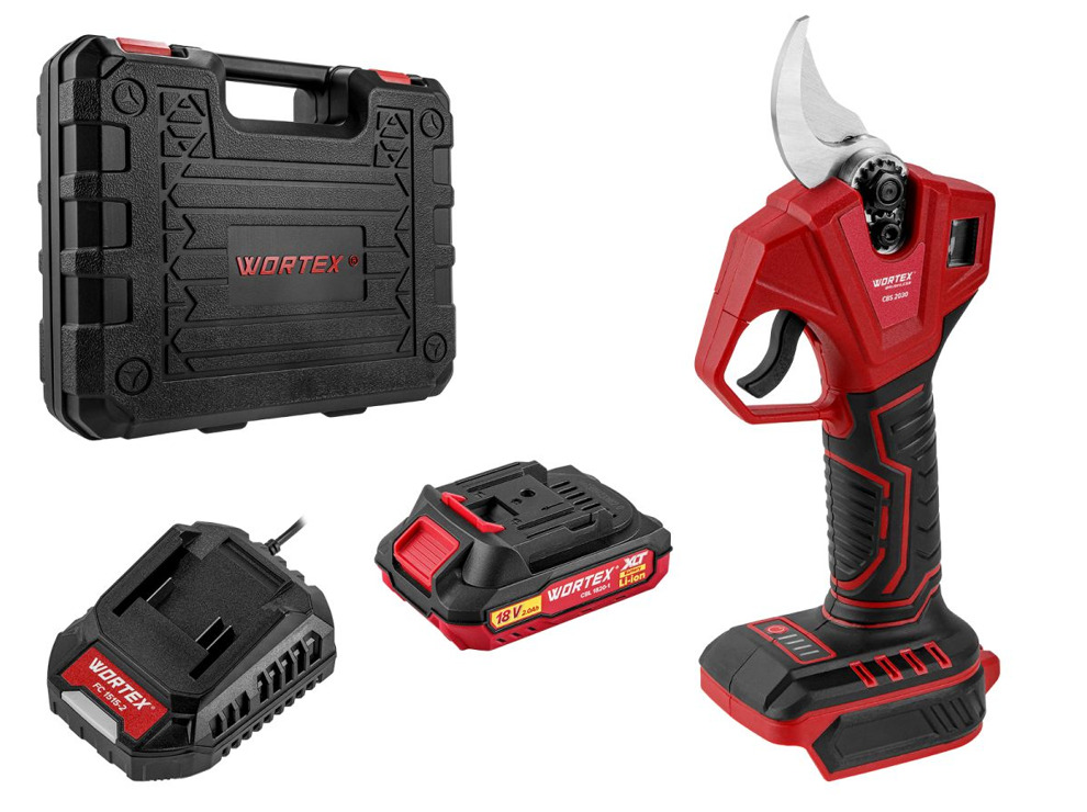 Секатор аккумуляторный Wortex CBS 2030 в чем. ALL1 SET