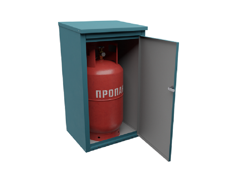 Шкаф для 1 газового баллона Steel-expert (27л) с пропаном (окрашен)