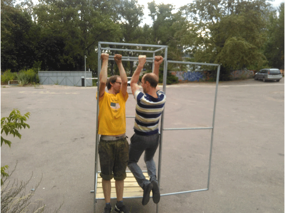 Летний душ "ComfortProm" без тамбура + бак 110 литров с подогревом