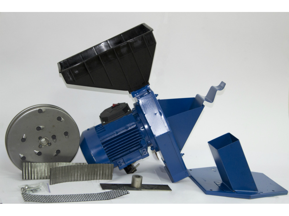 Кормоизмельчитель ЭЛИКОР-1 исполнение № 4 (зерно, бобовые, корнеплоды, початки кукурузы, стеб. корм)  Молотковый РОТОР