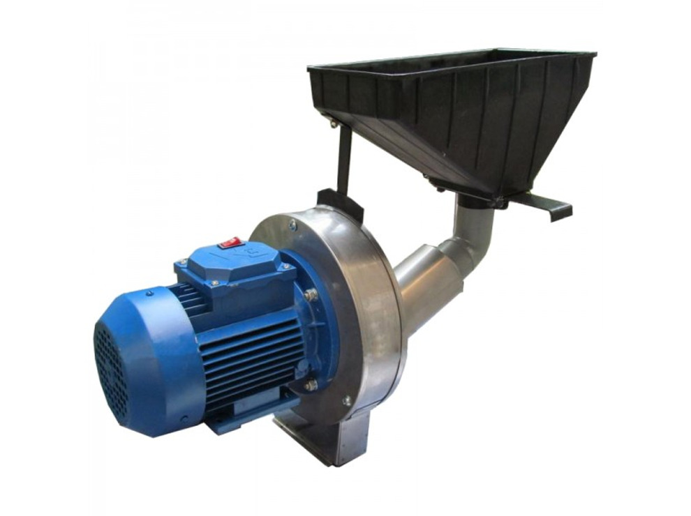 Кормоизмельчитель ЭЛИКОР-1 исполнение № 7 (фрукты и овощи, зерно), полностью нержавейка, 1,7 кВт
