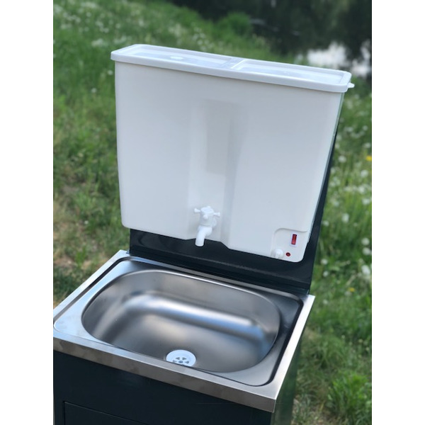 Умывальник для дачи "Петромаш" (металл) с подогревом 17л