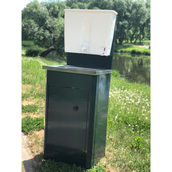 Умывальник для дачи "Петромаш" (металл) с подогревом 22л