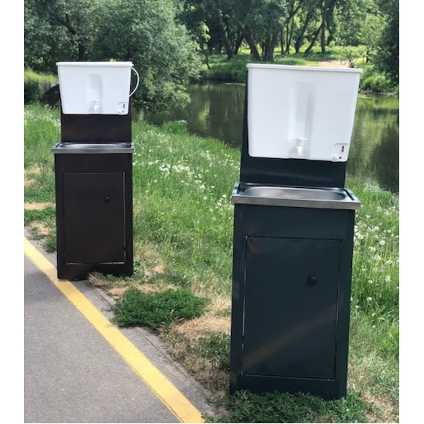 Умывальник для дачи "Петромаш" (металл) с подогревом 17л