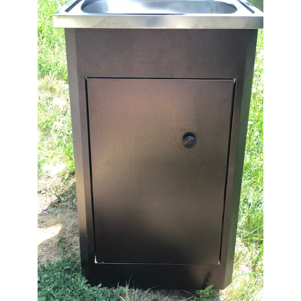 Умывальник для дачи с тумбой "Петромаш" (металл)