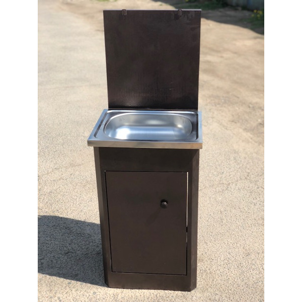 Умывальник для дачи с тумбой "Петромаш" (металл)