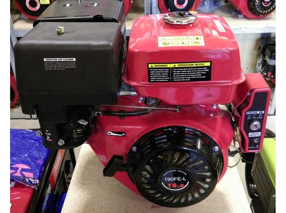 Двигатель бензиновый Weima WM 190 FE/P (16,0 л.с, 25 мм, шпонка) с электростартером (14v, 20A, 280W)