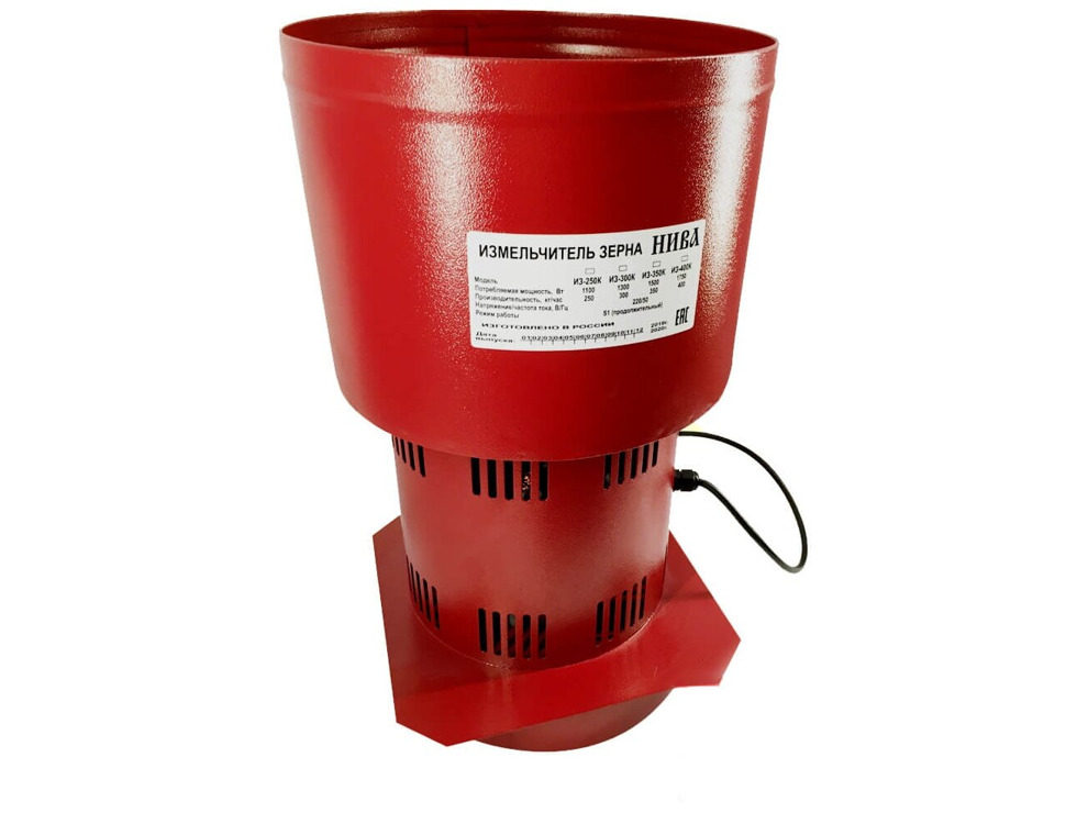Измельчитель зерна Уральская НИВА ИЗ-400К (зернодробилка), 400 кг/час