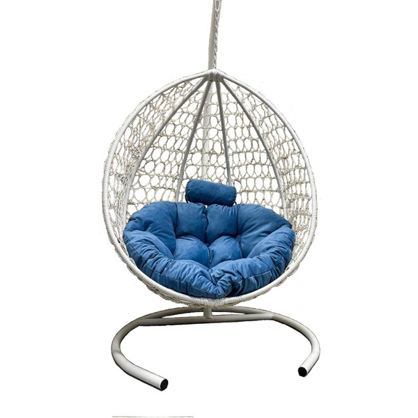 Подвесное кресло Кокон Капля Премиум (голубой)