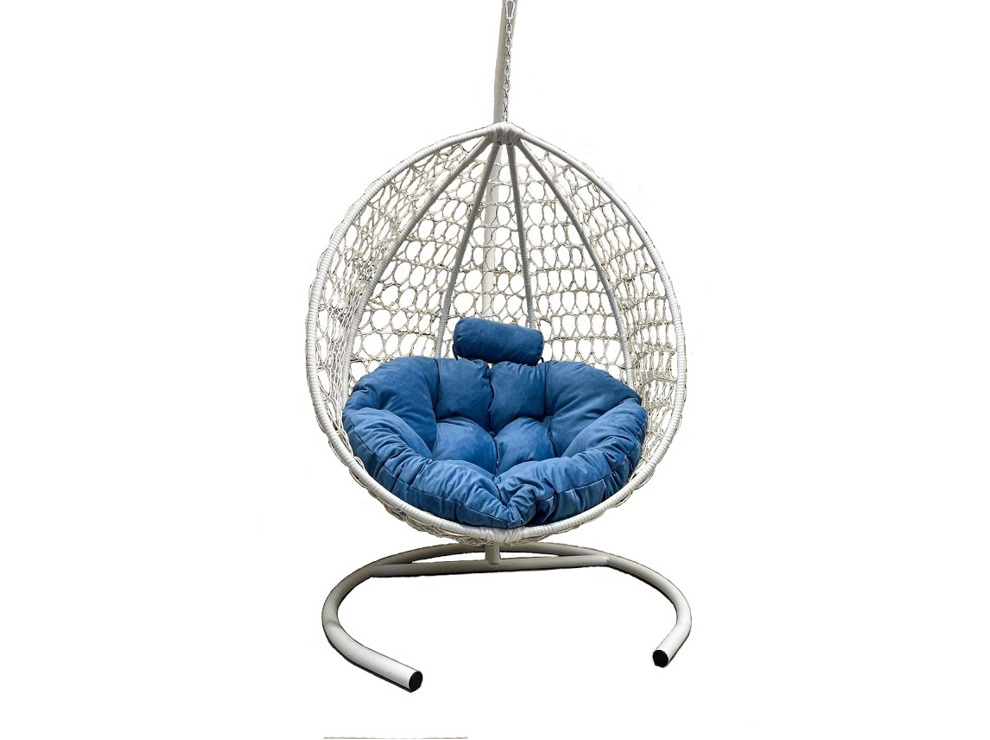 Подвесное кресло Кокон Капля Премиум (голубой)