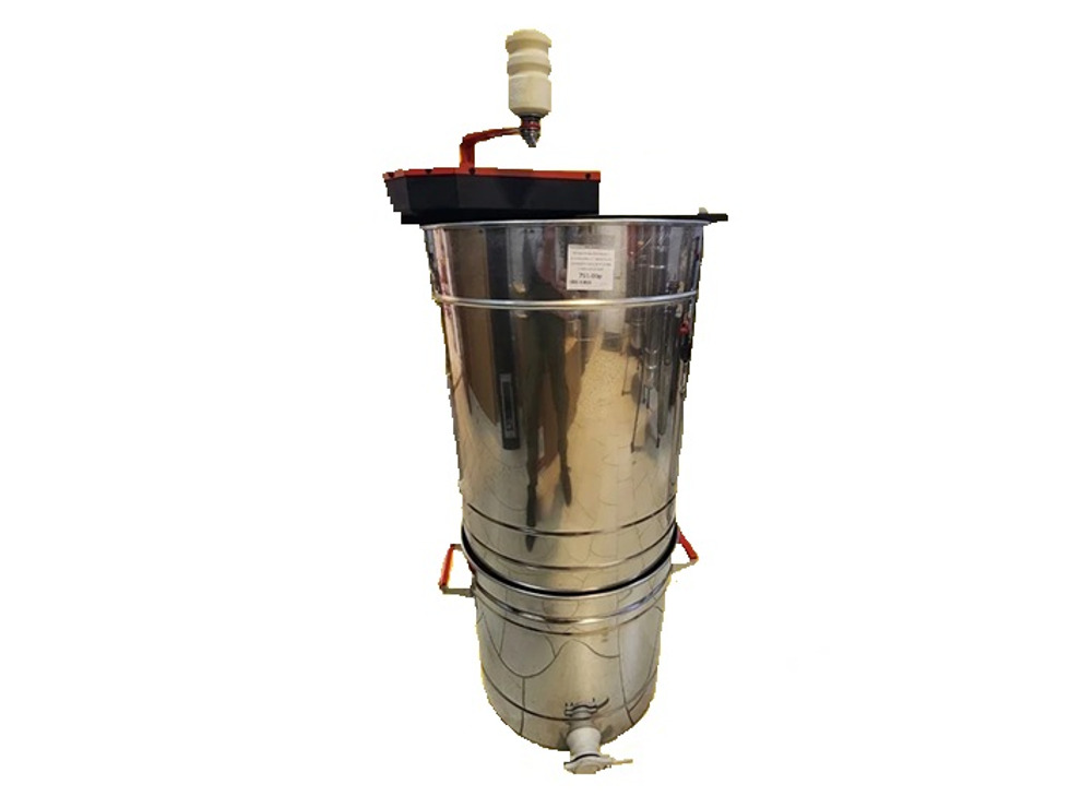 Медогонка 2-рамочная "Малютка" без ножек с отстойником, клап. нержавейка