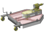 Косилка роторная КРМ-2 (ширина захвата 740мм,производ.1600-2000 м/кв/ч)